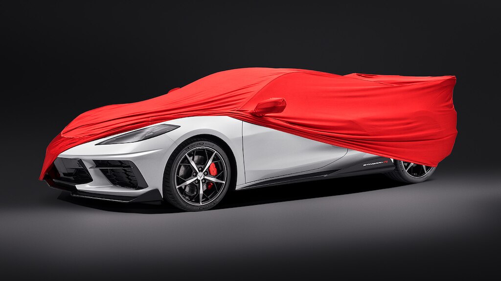 Cubierta de coche color roja para Chevrolet Stingray 2024