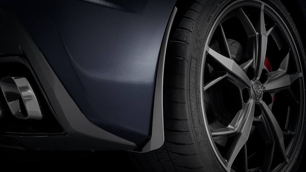 Loderas traseras negras para Chevrolet Corvette Stingray 2024, carro deportivo de lujo